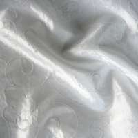 Blind Hímzett gyűrt taft, sötétítő, dekorációs anyag - fehér