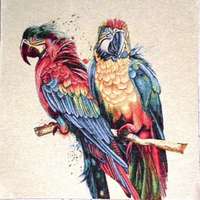 HomeTextiles PAPAGÁJ 2 jacquard párna panel