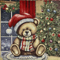 HomeTextiles MACI, karácsonyi, aranyszálas jacquard párna panel