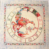 HomeTextiles HOROSZKÓP, jacquard párna panel - SKORPIÓ