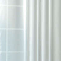Curtain Fényáteresztő voile függöny anyag, fehér, 180 cm magas - maradék darabok