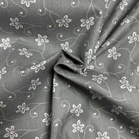 Canvas PANKA, kékfestő jellegű pamutvászon, szürke