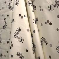 Canvas AKCIÓS! Hernyócska, barna-krém gyerekmintás pamut vászon