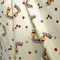 Canvas AKCIÓS! Hernyócska, bordó-krém gyerekmintás pamut vászon