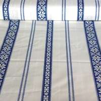 Canvas PALÓC szőttes, száda jellegű, kék mintás pamutvászon