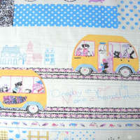 Canvas AKCIÓS! Nice day, patchwork pamutvászon, kék