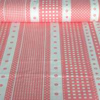 Canvas AKCIÓS! DOLLY, puncs-rózsaszín, csíkos babamintás pamut vászon