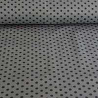 Canvas Szürke, fekete pöttyös pamutvászon