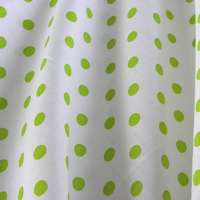 Canvas Írisz tavasz-zöld pöttyös pamutvászon