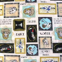 Canvas AKCIÓS! Art deco, nosztalgia, vintage mintás pamutvászon