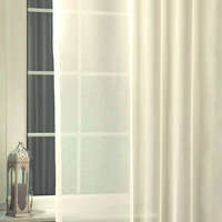 Curtain Ecrü voile, fényáteresztő függöny anyag, 180 cm magas