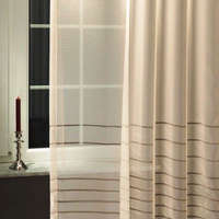 Curtain LETIZIA, caffé latte, félorganza fényáteresztő függöny anyag - maradék darab: 1,9 m