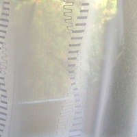 Curtain Colorado, fehér, hímzett, sablé függöny anyag, maradék darab: 1,2 m