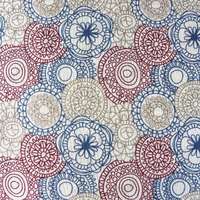HomeTextiles LORETTE, mandala, kör mintás spanyol lakástextil, dekorvászon, 140 cm széles