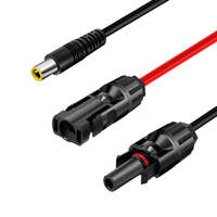  Logilink Napelemes adapter kábel, DC7909/M - 2x MC4/MF, CU, fekete/piros, 0,3 m