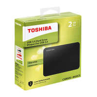 TOSHIBA Toshiba Külső HDD 2.5" - 2TB Canvio Basics Fekete (USB3.0; ~5Gbps; NTFS/HFS+; matt)