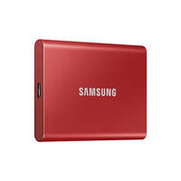 SAMSUNG Samsung Külső SSD 500GB - MU-PC500R/WW (T7 external, piros, USB 3.2, 500GB)