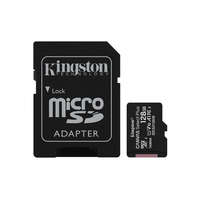 KINGSTON Kingston MicroSD kártya - 128GB CLASS 10 Canvas Select Plus + Adapter