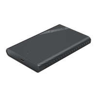 ORICO Orico Külső HDD/SSD Ház 2.5" - 2521C3-BK /74/(USB-A to USB-C, Max.: 4TB, fekete)