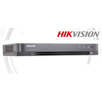 HIKVISION Hikvision DVR rögzítő - DS-7208HUHI-K2/P (8 port, 5MP/96fps, 3MP/144fps, 2MP/200fps, H265+, 2x Sata, Audio, I/O, PoC)