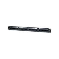 MANHATTAN Manhattan Patch panel - CAT6 UTP patch panel, 24 portos, 1U, Fekete