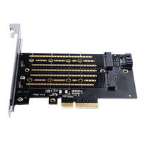 ORICO Orico PCI-E bővítőkártya - PDM2 /36/ (PCI-E 3.0 x4, Kimenet: M.2 NVMe, Max.: 2x 2TB, M-key/B-key)