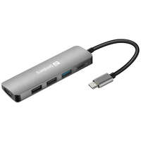 SANDBERG Sandberg Notebook Dokkoló - USB-C Dock HDMI+3xUSB+PD 100W (USB-C bemenet; HDMI+USB-C+1xUSB-A3.0+2xUSB-A2.0 kimenet)