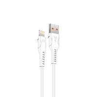 S-LINK S-Link kábel - SL-X242 (3A, 12W, Gyorstöltés, Lightning, 100cm adat+töltőkábel, fehér)