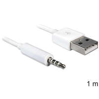 DELOCK Delock Kábel - 83182 (USB kábel iPhone, Shuffle készülékhez, fehér, 1m)