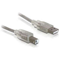 DELOCK Delock Kábel - 82057 (USB2.0, A-B nyomtató kábel, apa/apa, ferrit, 0,5m)