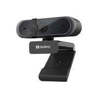 SANDBERG Sandberg Webkamera - USB Webcam Pro (2592x1944 képpont, 5 Megapixel, 30 FPS, USB 2.0, univerzális csipesz, mikrofon)