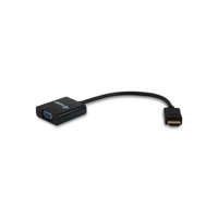 EQUIP Equip Átalakító - 11903607 (HDMI-VGA átalakító, apa/anya, Audio, fekete)