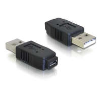DELOCK Delock Átalakító - 65029 (USB Micro A+B - USB-A 2.0, anya/apa, fekete)