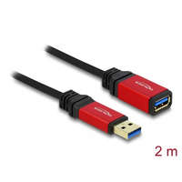 DELOCK Delock Kábel - 82753 (USB-A 3.0 -> USB-A 3.0 Hoszabbító kábel, apa/anya, prémium, 2m)