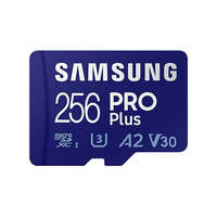 SAMSUNG Samsung MicroSD kártya - 256GB MB-MD256KA/EU (PRO PLUS, UHS-I, R160/W120, adapter, 256GB)