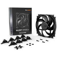 BE QUIET! Be Quiet! Cooler 14cm - SILENT WINGS 4 140mm PWM (1100rpm, 13,6dB, fekete)