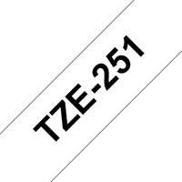 Brother BROTHER szalag TZe-251, Fehér alapon Fekete, Laminált, 24mm 0.94", 8 méter