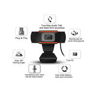 Platinet PLATINET webkamera, PCWC720, 720p, beépített mikrofon digitális zajszűrővel