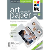 ColorWay COLORWAY Fotópapír, ART series, fényes hűtőmágnes (ART glossy "magnetic"), 690 g/m2, A4, 5 lap