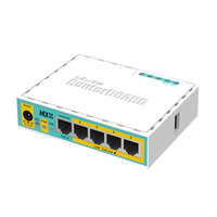 Mikrotik MIKROTIK Vezetékes Router RouterBOARD 5x100Mbps (POE out), Menedzselhető, Asztali - RB750UPR2