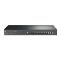TP-LINK TP-LINK Vezetékes VPN Router 2xSFP+(10GE) + 1xWAN/LAN(1GE) + 8xWAN/LAN(1GE) + 1xkonzol port + 2xUSB, ER8411