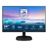 Philips PHILIPS IPS monitor 23.8" 243V7QDAB, 1920x1080, 16:9, 250cd/m2, 4ms, VGA/DVI-D/HDMI, hangszóró