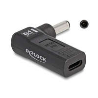 DELOCK Delock Laptop töltőkábel adapter USB Type-C anya - Dell 4,5 x 3,0 mm apa 90 fokban hajlított