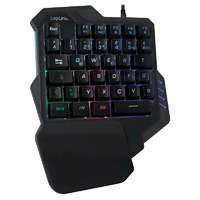 Logilink Logilink Illuminated one-hand gaming keyboard Black