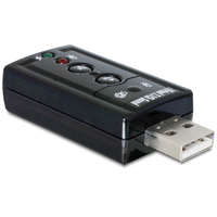 DELOCK DeLock External Sound Adapter Virtual 7.1 USB Hangkártya