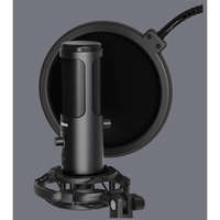 LORGAR LORGAR 931 Voicer Pro Audio Condenser USB Microphone - Fully Equipped with Desktop Boom Arm & Tripod TF6 Black