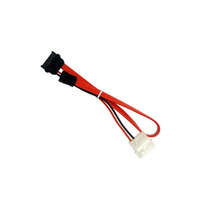 DELOCK DeLock Cable Slim SATA female > SATA 7 pin + 2 pin power male 30 cm