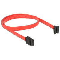 DELOCK DeLock Cable SATA 3 Gb/s receptacle straight > SATA receptacle upwards angled 50cm Red