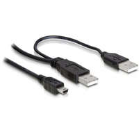 DELOCK DeLock Cable 2 x USB2.0-A male > USB mini 5-pin 1m