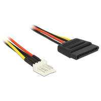 DELOCK DeLock Power Cable SATA 15 pin male > 4 pin floppy male 24cm